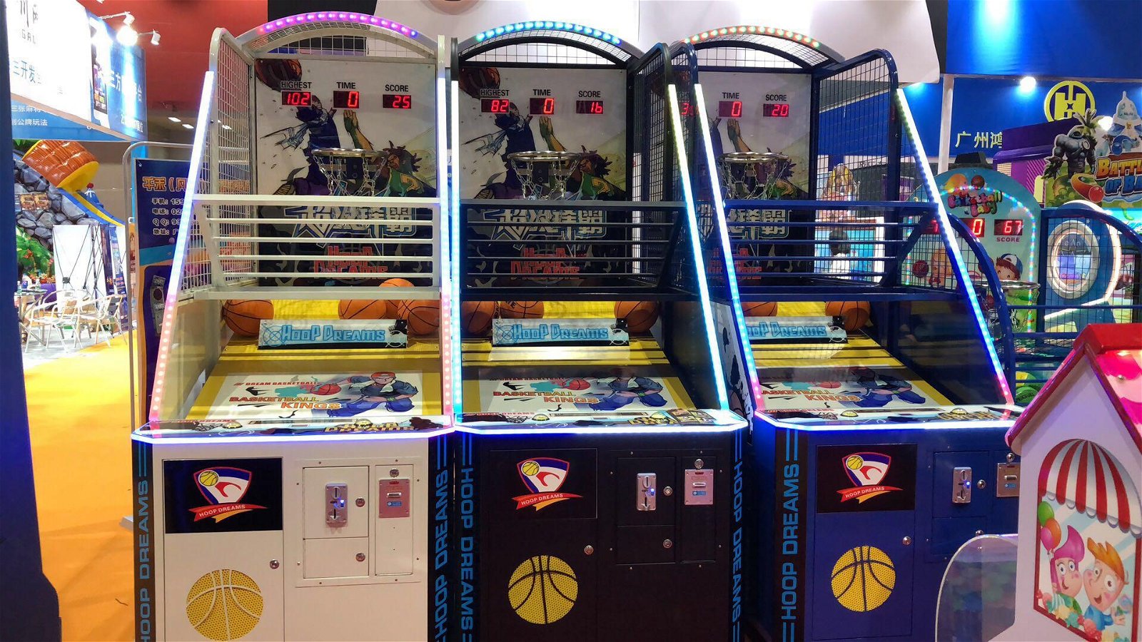 Coin Operated Luxury Street Basketball Tickets Redemption Game