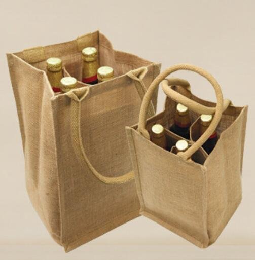 Wine bag Jute wine bag Laminated wine bag Red wine bag