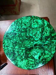 foshan factory direct selling luxury semi-precious malachite round table