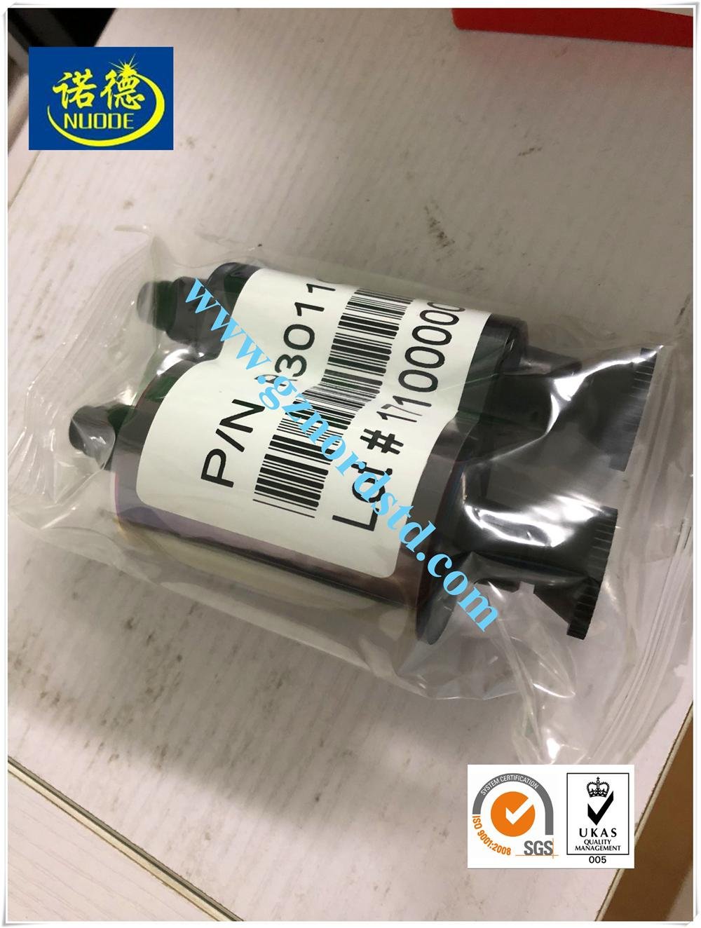Compatible card printer YMCKO Color ribon 200prints/roll Ribbon for Evolis R3011 2