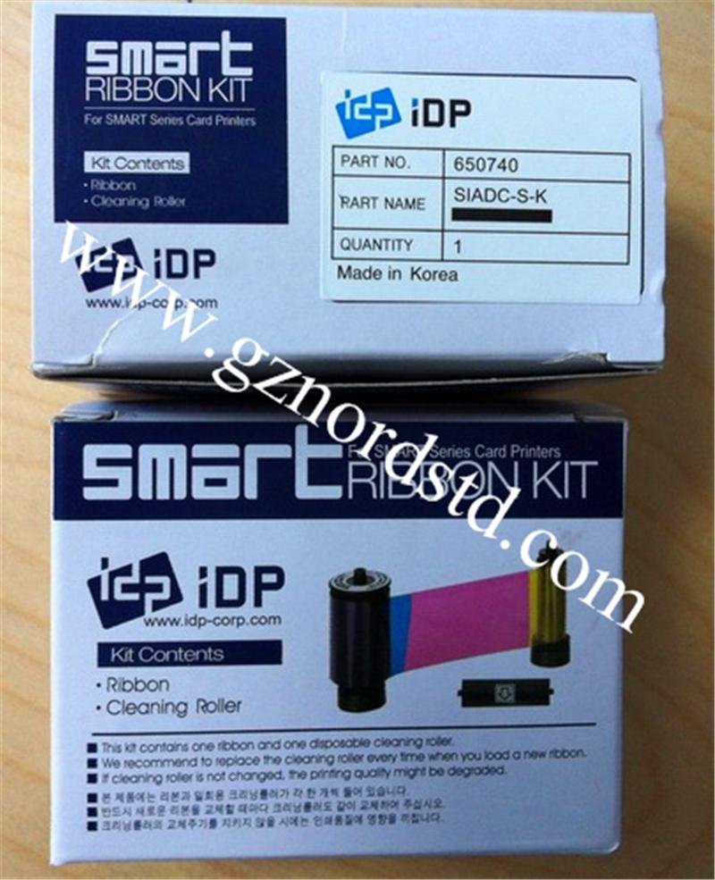 IDP SMART Series Card Printers 650740 SIADC-S-K Black  Ribbon - 1200 Prints 2