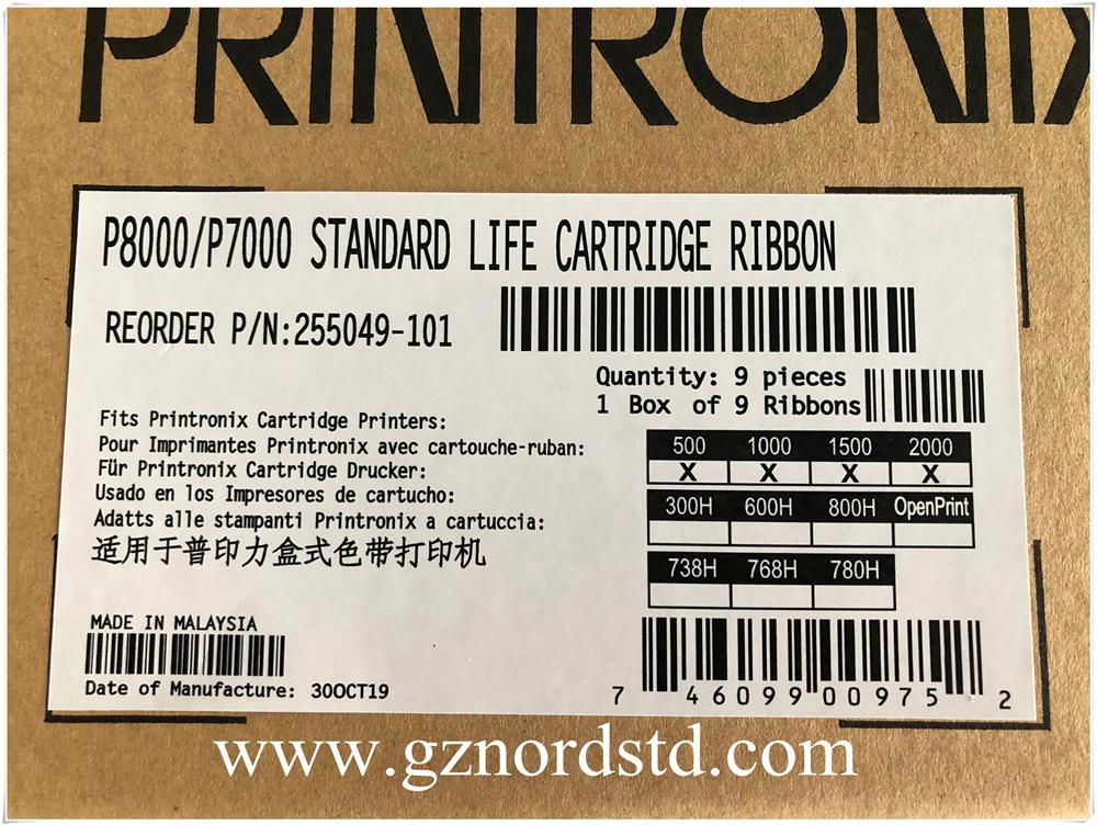  Standard Life Cartridge Ribbon 255049-101  for Printronix P7000/P8000/N7000 2