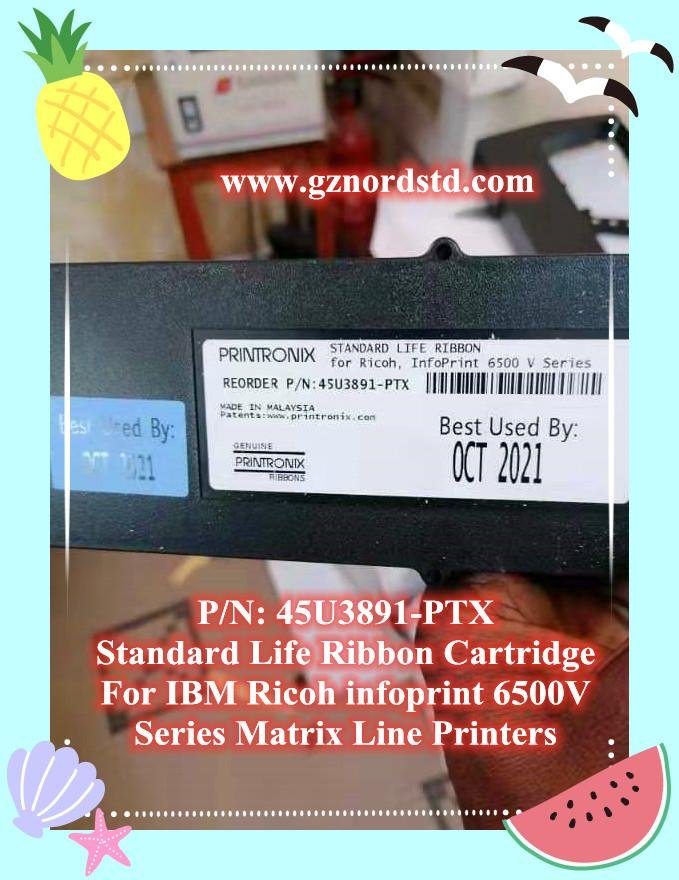 New &Hot Compatible Cartridge Ribbon 45U3891PTX for IBM Ricoh Infoprint 6500 2