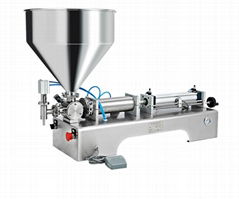 paste sauce semi auto model filling machine