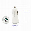 PIEROCK Dual USB 5.4A/30W Fast Car Charger Adapter - QC 3.0 3A + Smart IC 2.4A 