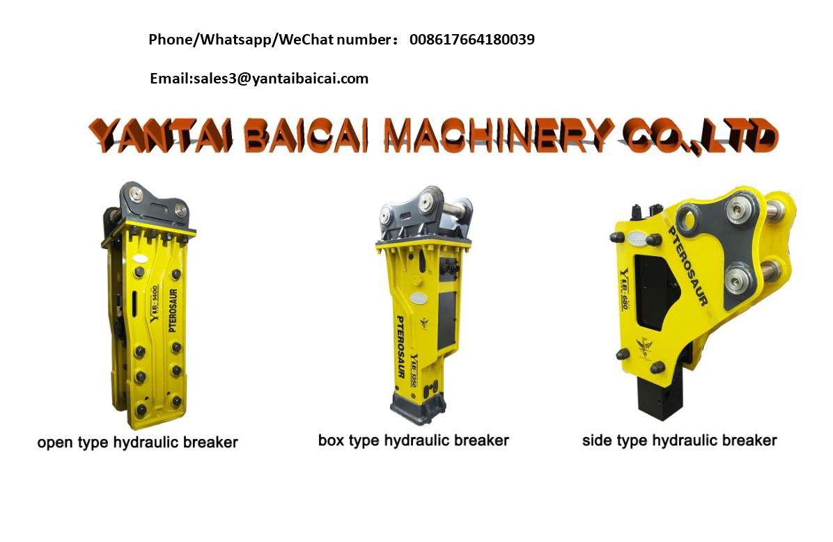 Hydraulic rock Breaker Hammer for all brands backhoe loader breaker 5