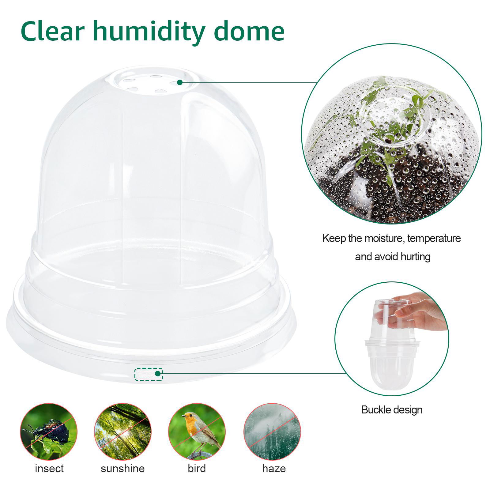 4 Inch Clear Nursery Smart Pots With Drainage Hole Flower Seeding Pot  2