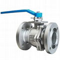 ANSI Class150 CF8 stainless steel flange ball valve 1