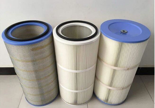 HEPA Air Pleated Filter Cartridge For Dust Collector 0.2 Micron Porosity