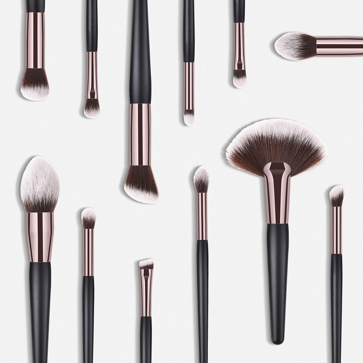 High Quality  Blending Cosmetic Brush 9pcs Makeup Brush Set for Powder and Eye 5