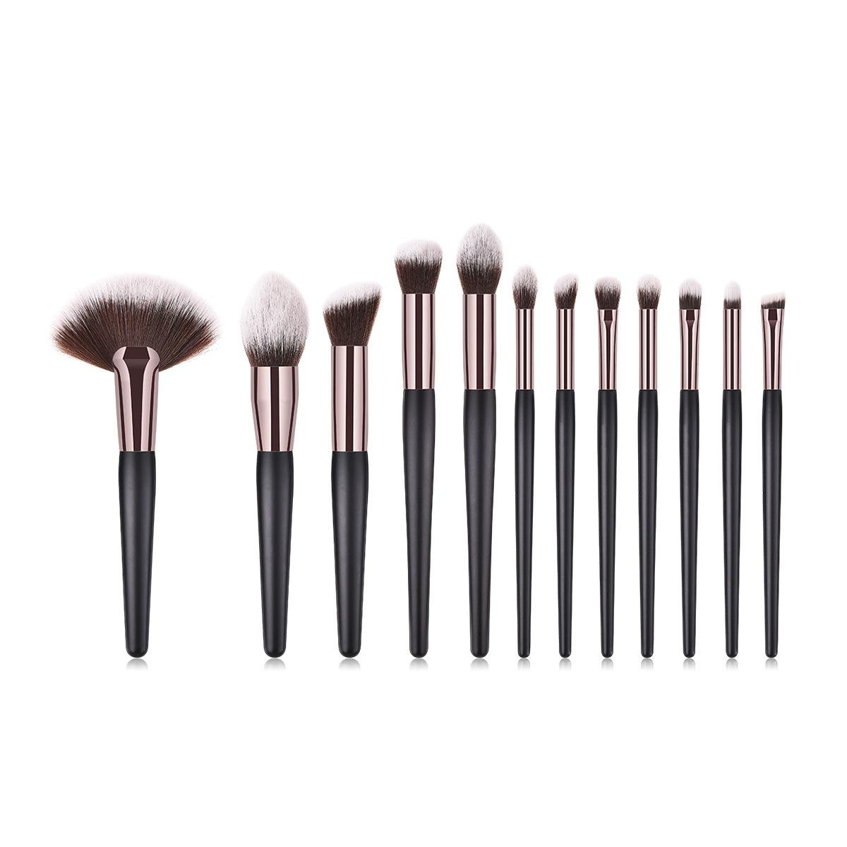 High Quality  Blending Cosmetic Brush 9pcs Makeup Brush Set for Powder and Eye 2