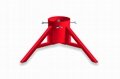 Red Metal Tree Stand for Indoor Christmas Decorations 2