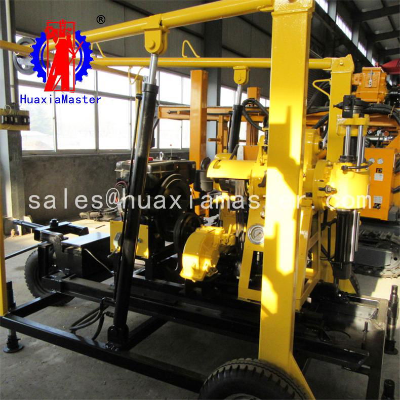 XYX-130 wheeled hydraulic core drilling rig 5