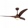 52" ABS blades remote air cooling ceiling fan light 1