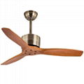 Remote control type 42" wooden ceiling fan without light 1