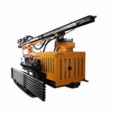 The hot sale and  high efficiency crawler type DTH drilling rig