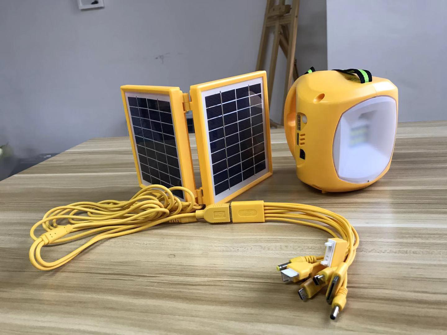  Charging Emergency Lamp Portable Rechargeable LED Solar Lantern