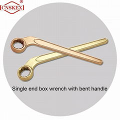 Al-cu non sparking wrench single bent box safety tools 20mm