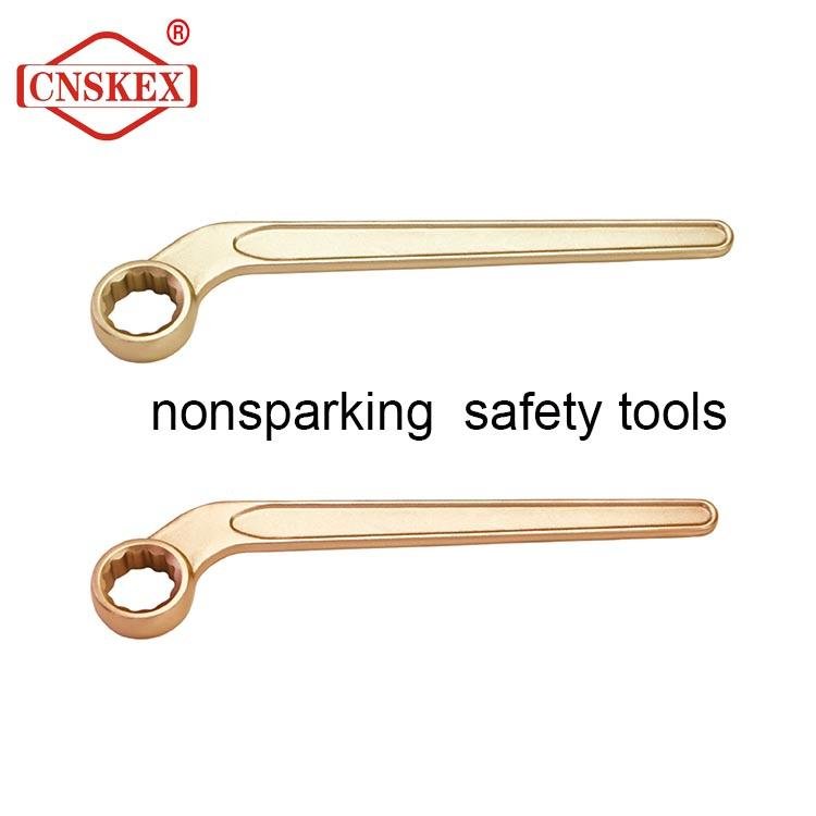 Al-cu non sparking wrench single bent box safety tools 20mm 2