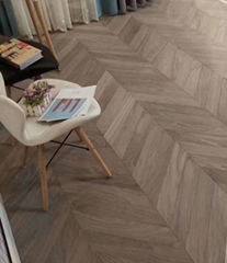 Multi-layer American Walnut Chevron Engineered Flooring