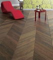 Oak Chevron Engineered Flooring AB grade 1