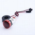 22mm 100A round LED indicator  ammeter voltmeter digital indicator signal lamp 1