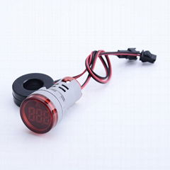 small digital tube round led indicator current meter digital display ammeter