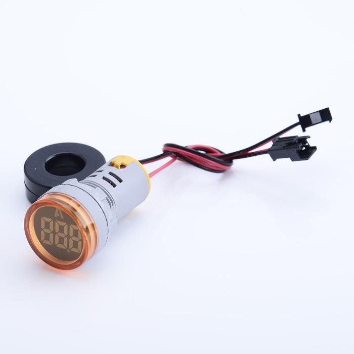 small digital tube round led indicator current meter digital display ammeter 2