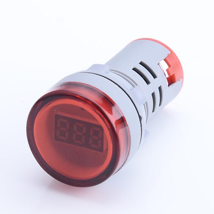 small digital round panel digital voltmeter tube indicator  voltage meter