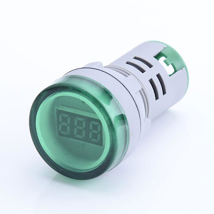 small digital round panel digital voltmeter tube indicator  voltage meter 3