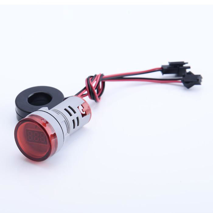 small digital tube round led indicator current meter digital display ammeter