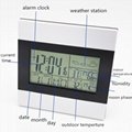 Weather Forecast Alarm Clock with Backligh and Thermometer Hygrometer Meter
