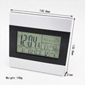 Weather Forecast Alarm Clock with Backligh and Thermometer Hygrometer Meter