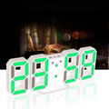 LED Digital 3D Electronic Wall Alarm Clocks Table Desktop Watch