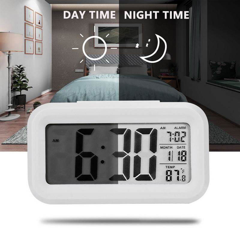 Large Display LED Digital Alarm Clock with Temperature Calendar 4