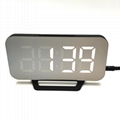 Digital LED Mirror Alarm Clock Multi-Function Electronic Timer