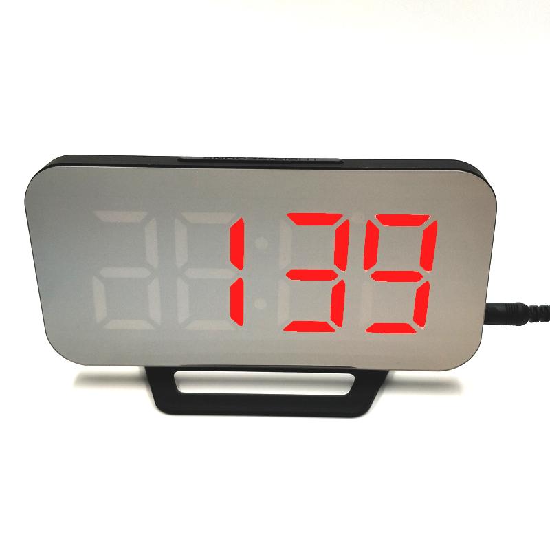 Digital LED Mirror Alarm Clock Multi-Function Electronic Timer 3