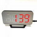 Digital LED Mirror Alarm Clock Multi-Function Electronic Timer 3