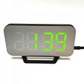 Digital LED Mirror Alarm Clock Multi-Function Electronic Timer 1