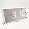 Electronic LED Alarm Clock Large Time Temperature Display