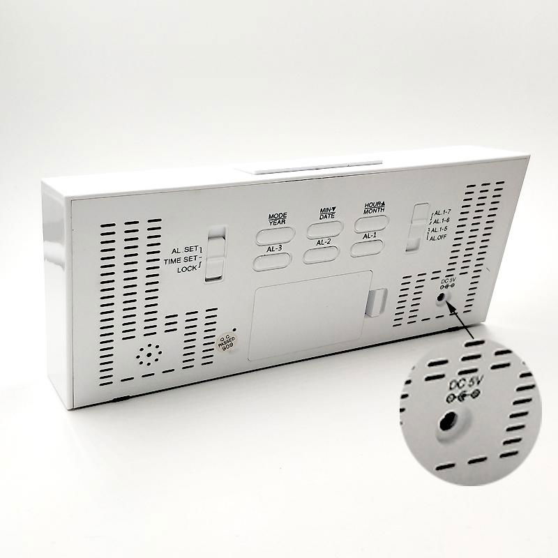 Electronic LED Alarm Clock Large Time Temperature Display 5