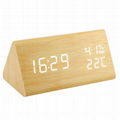 Wooden Electronic LED Digital Alarm