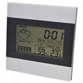 Digital Weather Station Alarm Clock Wall Forecast Thermometer Hygrometer 1