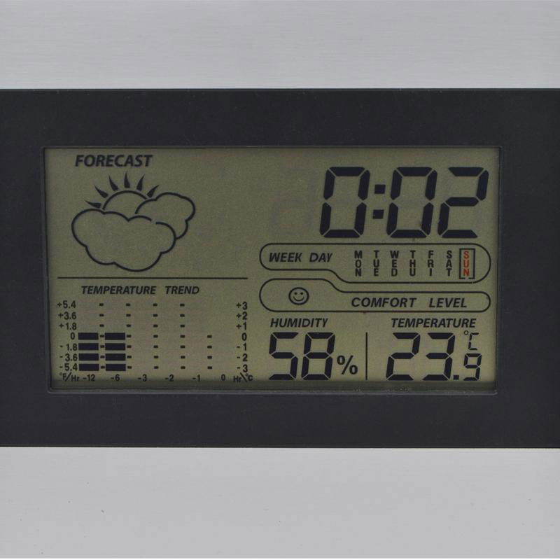 Digital Weather Station Alarm Clock Wall Forecast Thermometer Hygrometer 3