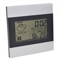 Digital Weather Station Alarm Clock Wall Forecast Thermometer Hygrometer