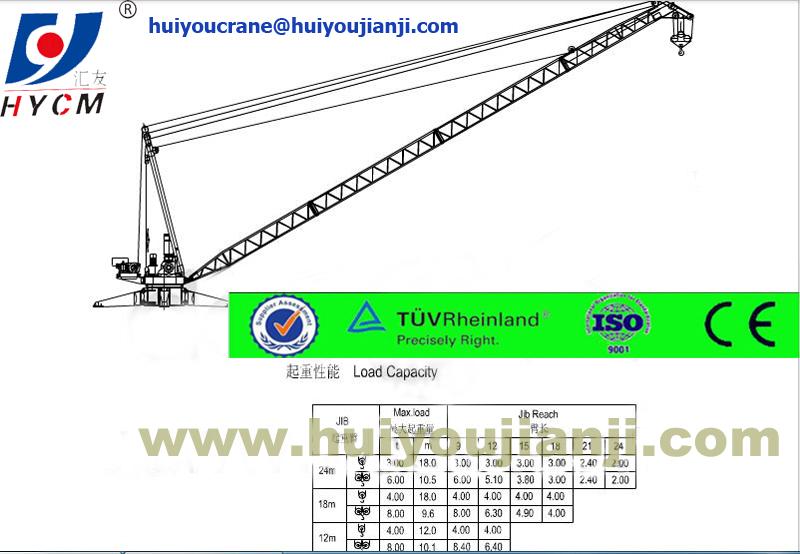 Derrick Crane 6-16t for  dismantling/demolition inner climbing cranes  2