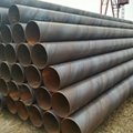 Natural oil and gas ssaw erw pipeline beveled end spiral welded steel pipe 3