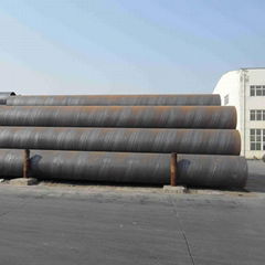 Steel Tube Manufacturer ASTM A500 Spiral Steel Pipe Piles for marine pipeline