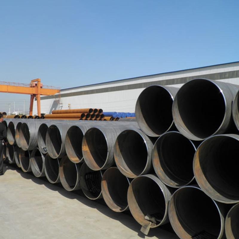 Steel Tube Manufacturer ASTM A500 Spiral Steel Pipe Piles for marine pipeline 4