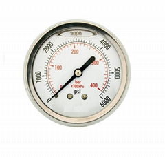 All Stainless Steel Liquid Filled Pressure Gauge